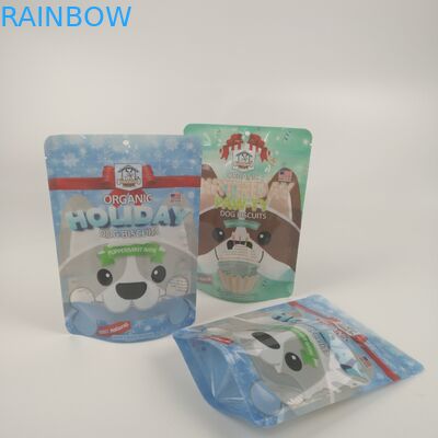 डॉग चिकन बिस्किट माइलर पालतू खाद्य पैकेजिंग स्वनिर्धारित लोगो के साथ खड़ा है