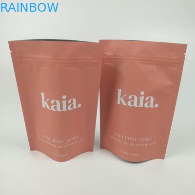 कॉस्मेटिक प्लास्टिक स्टैंड अप जिपर बैरियर बैग मैट समाप्त होने योग्य है