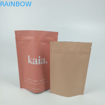 कॉस्मेटिक प्लास्टिक स्टैंड अप जिपर बैरियर बैग मैट समाप्त होने योग्य है