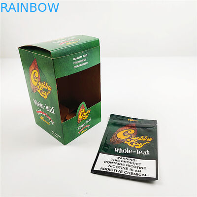 कस्टम मुद्रित एल्यूमीनियम पन्नी प्राकृतिक Grabba पत्ता टोपी टोपी सिगार पैकेजिंग बॉक्स के लिए प्रदर्शन पैकेजिंग बक्से