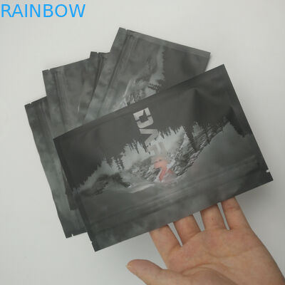 स्पष्ट फ्रंट बैक विंडो हीट सील सील प्रूफ रिसेबलेबल जिप लॉक पैकेजिंग मायलर फूड स्टोरेज थ्री साइड सील डॉयपैक्स