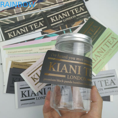 स्वीकार कस्टम लोगो OEM Fashionabl मुद्रित स्टिकर चिपकने वाला शराब लेबल निविड़ अंधकार चिपकने वाला लेबल स्टिकर