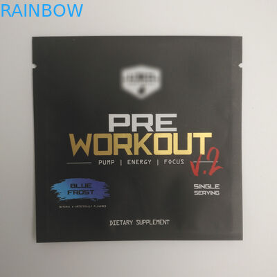 सोना मुद्रित कॉस्मेटिक सील बैग छोटे आकार के टुकड़े एल्यूमीनियम पन्नी प्लास्टिक नाश्ता गर्मी सील तीन साइड सील बैग