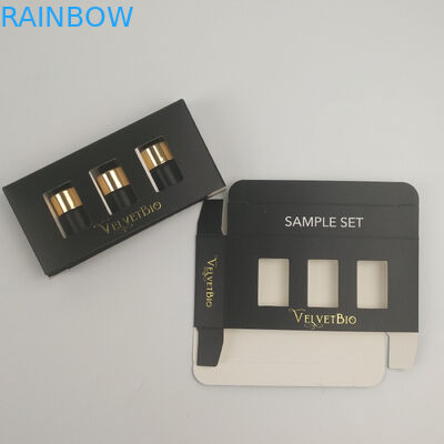 कस्टम लोगो गोल्ड पन्नी यूवी मुद्रित आयताकार सीरम त्वचा की देखभाल के लिए आयताकार ट्यूब कार्डबोर्ड कॉस्मेटिक पेपर पैकेजिंग बॉक्स मुद्रित