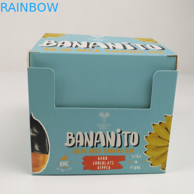 कस्टम तह कार्डबोर्ड कार्टन टियर अवे डिस्प्ले बॉक्स, नालीदार कार्डबोर्ड पीडीक्यू काउंटर रिटेल स्नैक्स पेपर पैकेजिंग बॉक्स