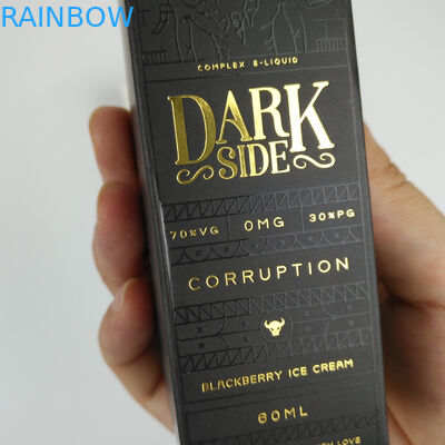 कस्टम थोक Foldable छोटे काले लक्जरी गर्म मुद्रांकन सोने की पन्नी उपहार कॉस्मेटिक पैकेजिंग पेपर बॉक्स