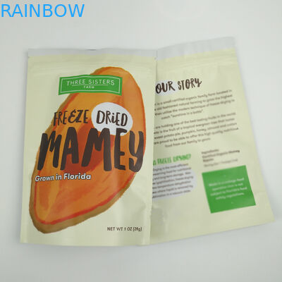 ज़िप लॉक प्लास्टिक बैग / स्टैंड अप पाउच बैग / एल्युमिनियम फ़ॉइल स्टैंड अप बैग विथ जिपर फ़ूड स्नैक पैकेजिंग बैग