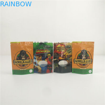 खिड़की के बीज के साथ कैंडी एल्यूमीनियम पन्नी बैग के लिए गंध सबूत Mylar बैग थैली खड़े हो जाओ