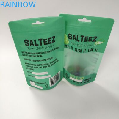 जिपर के साथ विंडो सीएमवाईके 100mic स्टैंड अप जिपर पाउच साफ़ करें