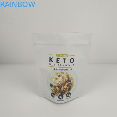 VMPET 120mic Ziplock स्टैंड अप पाउच MOPP फूड पैकेजिंग ग्रेव्योर प्रिंटेड