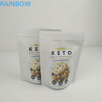 VMPET 120mic Ziplock स्टैंड अप पाउच MOPP फूड पैकेजिंग ग्रेव्योर प्रिंटेड