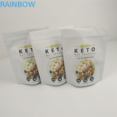 VMPET 120mic Ziplock स्टैंड अप पाउच MOPP फूड पैकेजिंग ग्रेव्योर प्रिंटेड