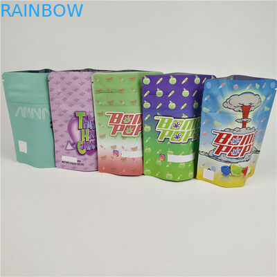 शोधनीय 3.5g Mylar गंध प्रूफ बैग हीट सील CMYK