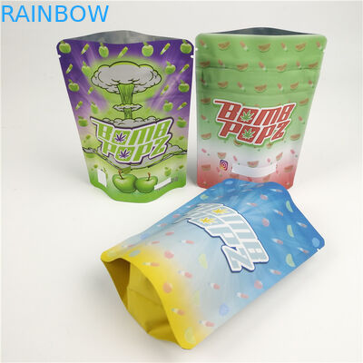 100 ग्राम वीएमपीईटी गंध प्रूफ जिपलॉक बैग बाल प्रतिरोधी हीट सील मैट