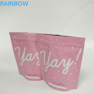 एमओपीपी धातुकृत एल्यूमिनियम फोइल जिपलॉक बैग मैट फ्रॉस्टेड प्रिंटिंग