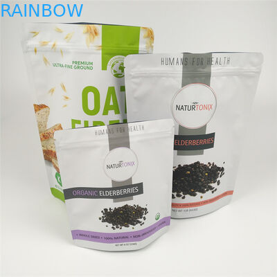 ग्रेव्योर प्रिंटिंग एमओपीपी प्लास्टिक स्टैंड अप पाउच 120 माइक्रोन