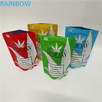 कुकी फ्लावर स्मेल प्रूफ मायलर बैग जिपलॉक चिल्ड्रन रेसिस्टेंट वीड बैग