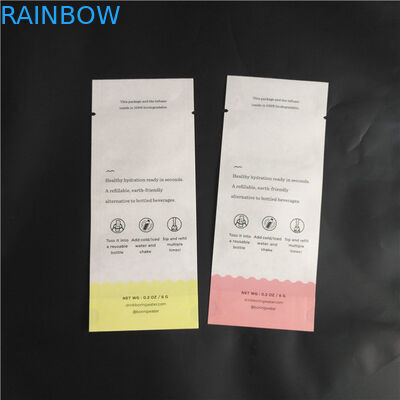इको फ्रेंड बायोडिग्रेडेबल क्राफ्ट पेपर पीएलए कंपाउंड फूड पाउडर स्पाइस पैकेजिंग बैग थ्री साइड सील पाउच
