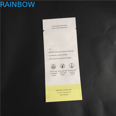 इको फ्रेंड बायोडिग्रेडेबल क्राफ्ट पेपर पीएलए कंपाउंड फूड पाउडर स्पाइस पैकेजिंग बैग थ्री साइड सील पाउच