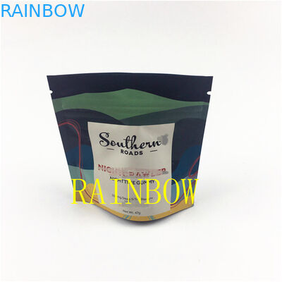 कस्टम मुद्रित 3.5 जी 7 जी 28 जी सूखे फूल कुकी एडिबल्स पैकेजिंग गंध सबूत माइलर बीज पाउच बैग
