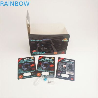 राइनो मैग्नम के लिए 90mic यौन गोलियां ब्लिस्टर पेपर कार्ड