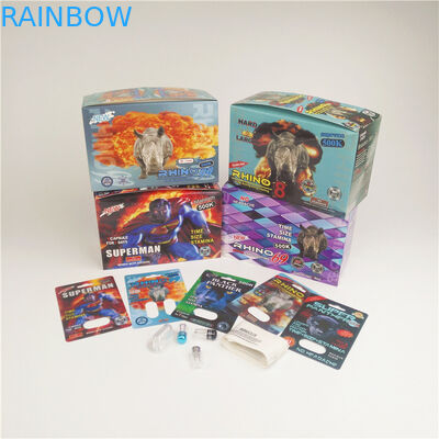 90mic पैंथर यौन गोलियां 3D कार्ड राइनो 3K 7K पेपर कार्ड