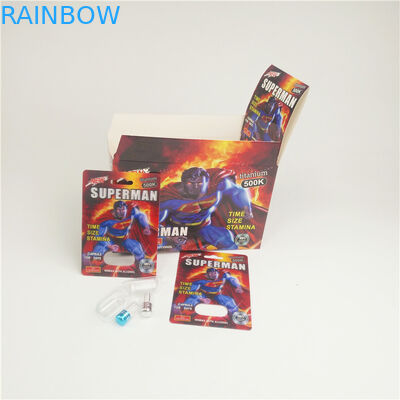 राइनो ८ ३डी पिल्स कार्ड २००मिक ५००के ३डी ब्लिस्टर कार्ड पुरुष संवर्धन