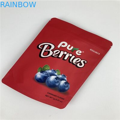 3.5 ग्राम बीज के लिए आईएसओ बीओपीपी वीएमपीईटी जिप लॉक फूड पाउच ग्रेव्योर