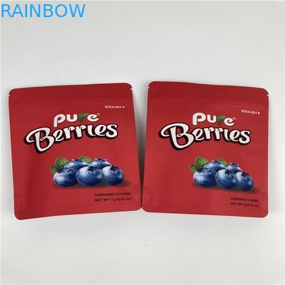 BOPP VMPET 1/8oz कैनबिस फ्लावर पैकेजिंग बैग 3.5g Cbd ज़िप लॉक फ़ॉइल पाउच