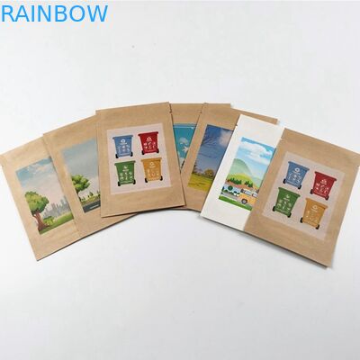 मकई स्टार्च एसजीएस एमओपीपी 50mic फल पेपर पैकेजिंग बैग पीएलए लाइनेड