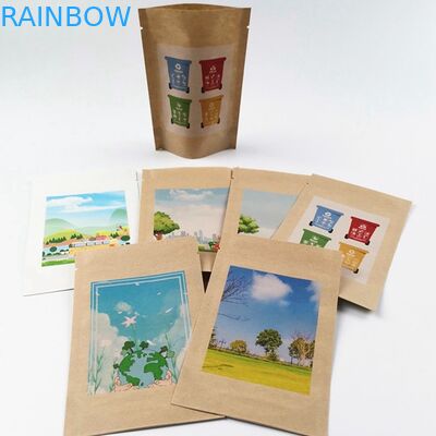 मकई स्टार्च एसजीएस एमओपीपी 50mic फल पेपर पैकेजिंग बैग पीएलए लाइनेड