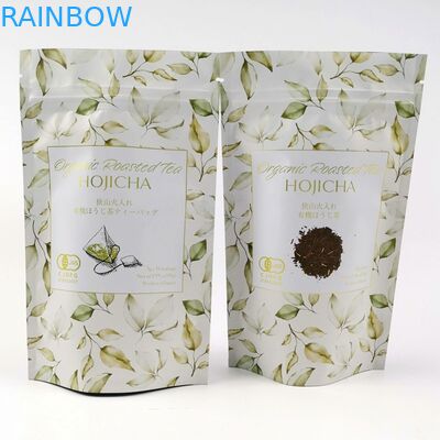 VMPET FDA Cmyk मैट एल्युमिनियम फॉयल पाउच 150mic Matcha चाय पाउडर: