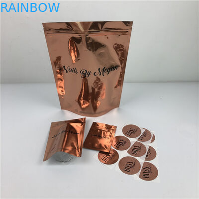 120mic MOPP CMYK प्लास्टिक वस्त्र पन्नी बैग एसजीएस साफ़ Ziplock Mylar बैग: