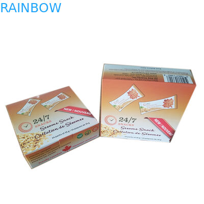 स्नैक आईएसओ सीएमवाईके डिस्प्ले पेपर पैकेजिंग बॉक्स 350 जी आइवरी बोर्ड vmpet