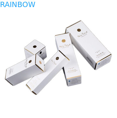 एसजीएस सीएमवाईके पेपर कॉस्मेटिक्स पैकेजिंग बॉक्स 2oz 60ml 30ml फ़ॉइल स्टैम्पिंग