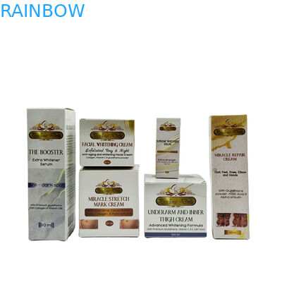 एसजीएस सीएमवाईके पेपर कॉस्मेटिक्स पैकेजिंग बॉक्स 2oz 60ml 30ml फ़ॉइल स्टैम्पिंग