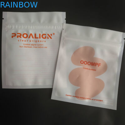 MOPP Vmpet प्लास्टिक ज़िप लॉक पैकेजिंग मैट टीथ क्लियर एलाइनर्स ISO