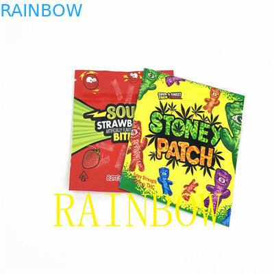 100 एमआईसी एडिबल्स सीएमवाईके हीट सील माइलर फोइल पाउच कैंडीज 80x100 मिमी वीएमपीईटी: