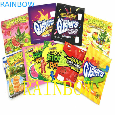 100mic VMPET CMYK फ्लैट मायलर फ़ॉइल बैग 120x150 मिमी कैंडी एडिबल्स पैकेजिंग पाउच: