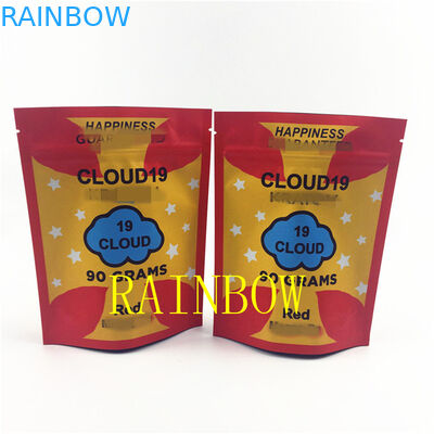 FDA 120mic प्लास्टिक Mylar Edibles कुकी बैग VMPET बीज फ़ॉइल जिपर पाउच