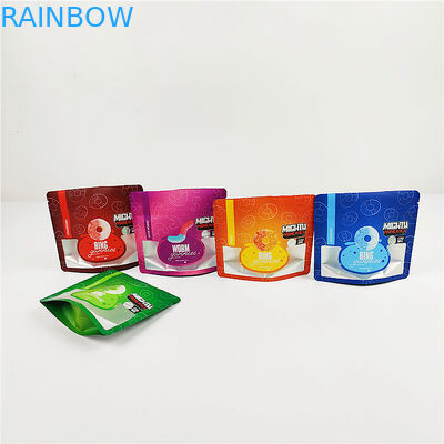 3.SA8000 क्यूएस सीबीडी ग्रेव्योर प्रिंटिंग स्मेल प्रूफ पाउच 100mic मैट क्लियर मायलर बैग्स