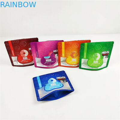 3.SA8000 क्यूएस सीबीडी ग्रेव्योर प्रिंटिंग स्मेल प्रूफ पाउच 100mic मैट क्लियर मायलर बैग्स