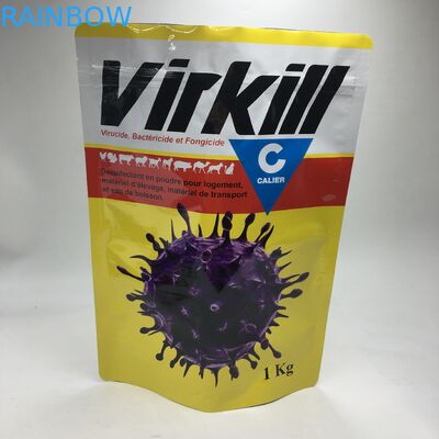 स्टैंड अप कंपाउंड लैमिनेटेड एल्युमिनियम फॉयल व्हे प्रोटीन पाउडर फूड स्टोरेज पैकेजिंग बैग जिपलॉक 1 किग्रा फूड पाउडर बैग