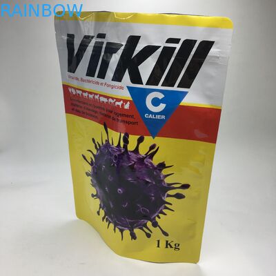 स्टैंड अप कंपाउंड लैमिनेटेड एल्युमिनियम फॉयल व्हे प्रोटीन पाउडर फूड स्टोरेज पैकेजिंग बैग जिपलॉक 1 किग्रा फूड पाउडर बैग