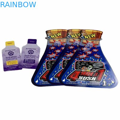 डिजिटल प्रिंटिंग कस्टम आकार छोटे प्लास्टिक फ्लैट बैग सीबीडी चिपचिपा कैंडी स्नैक पाउच मूंगफली का मक्खन पाउच