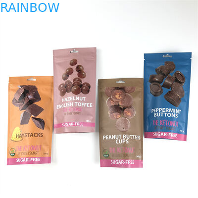 CMYK 110mic जिपर स्टैंड अप पाउच एडिबल्स गांजा चाइल्ड प्रूफ मायलर बैग्स