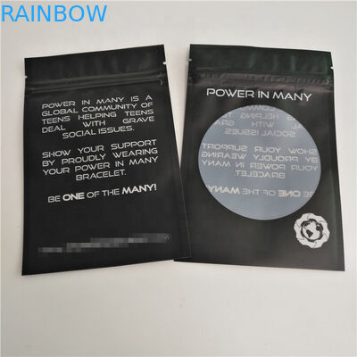 CMYK Gravnre प्लास्टिक जिपर पैकेजिंग बैग एसजीएस VMPET 10C प्लास्टिक आभूषण पाउच