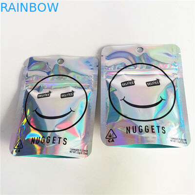 3.5 जी सीबीडी हर्बल धूप पैकेजिंग मैट ग्लॉसी 12 सी वीएमपीईटी सीबीडी जिपर बैग