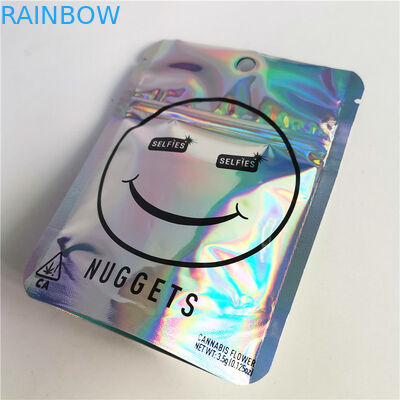 3.5 जी सीबीडी हर्बल धूप पैकेजिंग मैट ग्लॉसी 12 सी वीएमपीईटी सीबीडी जिपर बैग