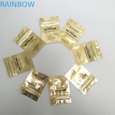 Gravure 100mic CMYK प्लास्टिक पाउच पैकेजिंग एसजीएस VMPET फ्लैट जिपर पाउच